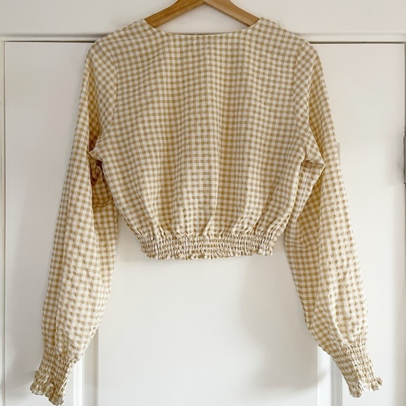 Lush O Ring Gingham Cropped Top - S - Picture 4 of 5